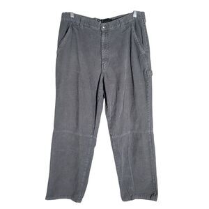 Gear Seven G7 Corduroy Baggy Pants Y2K Men's Size 36 X 32 Gray Vintage Skater‎